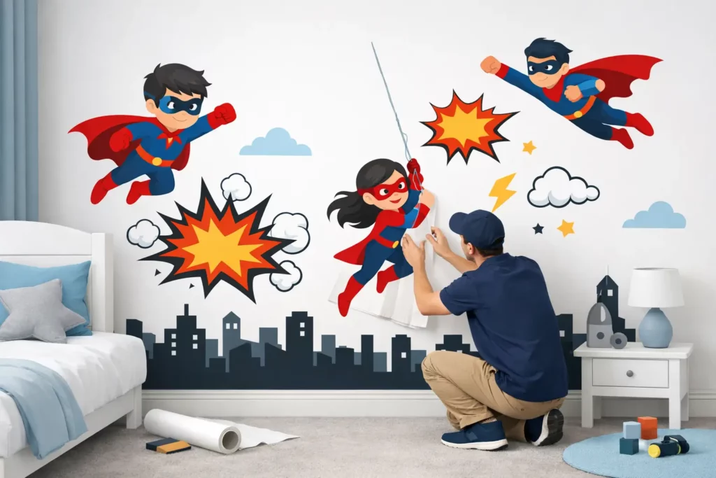 Spiderman Wall Stickers for Hero-Worthy Rooms