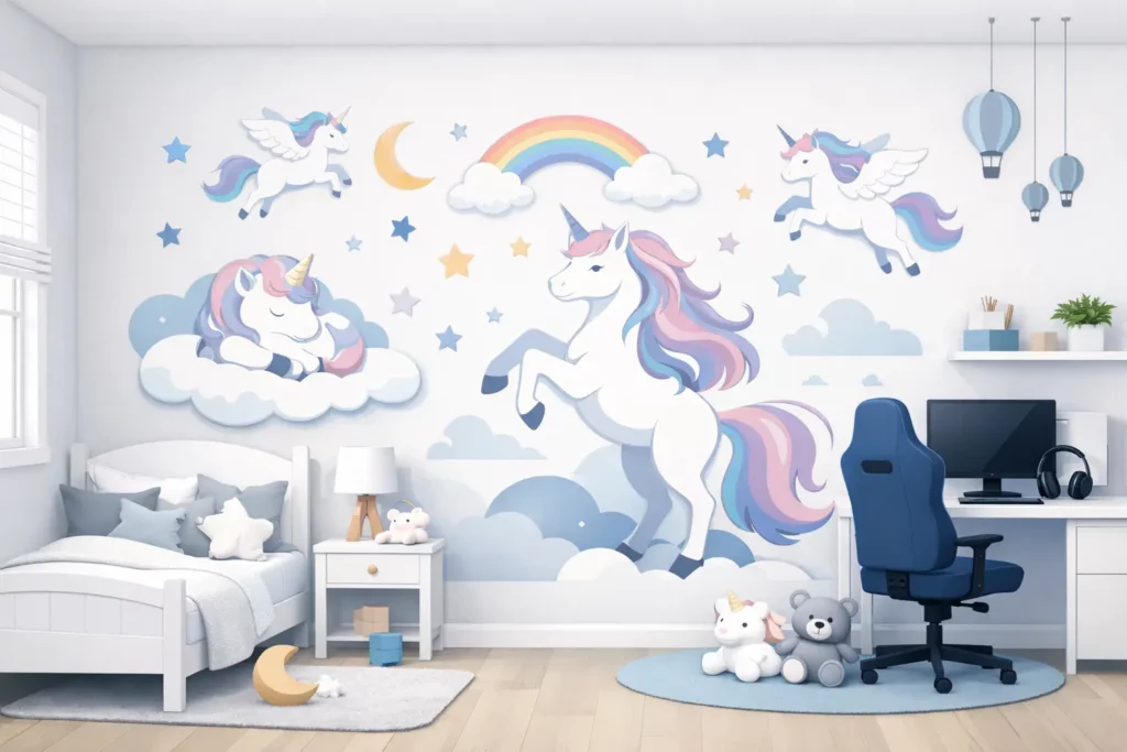 Unicorn Wall Stickers for Bedroom Ideas