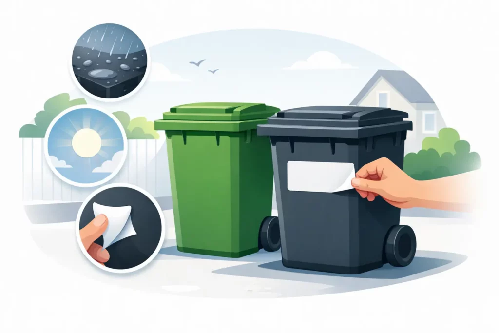 Wheelie Bin Number Stickers That Last